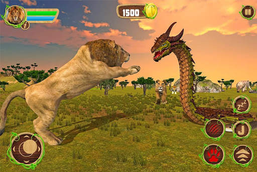 Furious Lion Vs Angry Anaconda Snake screenshot 6