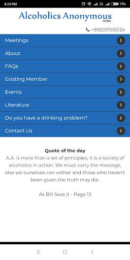 Alcoholics Anonymous India screenshot 1