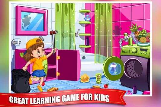 Princess Doll House Cleaning Game for Girls screenshot 7