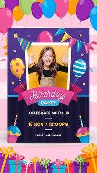 Birthday Invitation Card Maker screenshot 5