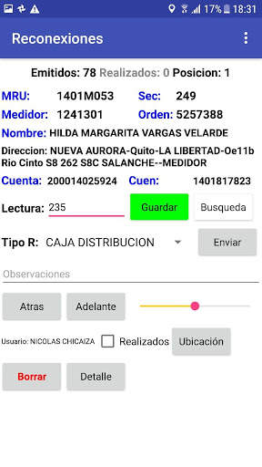 Sistema para Reconexiones SAP 3 تصوير الشاشة