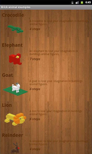 Brick animal examples screenshot 1