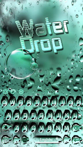 Water Drop Keyboard Theme screenshot 1