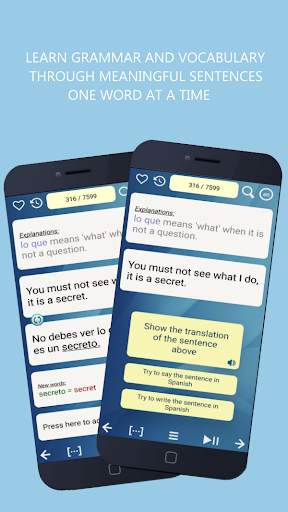 Learn Spanish from scratch screenshot 1