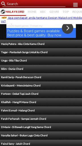 Malaykord - Malay Guitar Chord screenshot 5