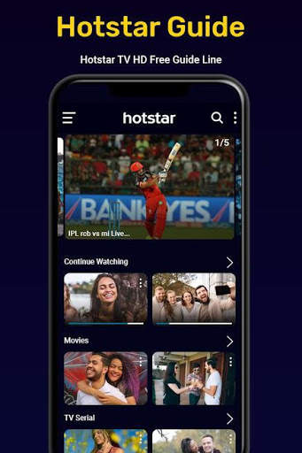 Hotstar Live TV - Cricket TV Shows Hotstar TV Tips screenshot 3