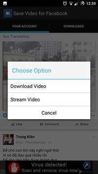 Download Video for Facebook screenshot 1