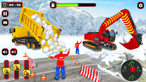 Snow Excavator 3D Simulator screenshot 5