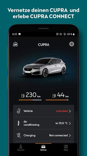 CUPRA CONNECT App screenshot 1