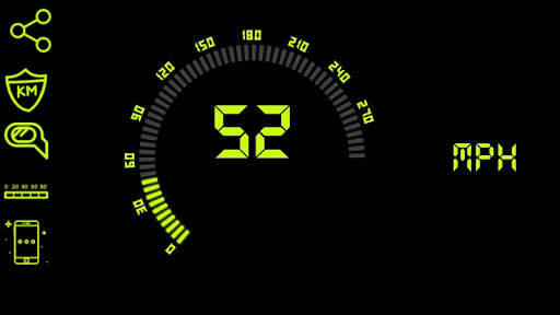 Digital analog GPS Speedometer simple-HUD Display 4 تصوير الشاشة