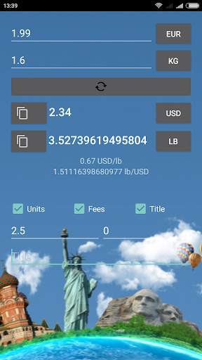 Travel Price Converter screenshot 2