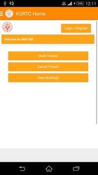 KSRTC Bus Ticket Booking screenshot 1