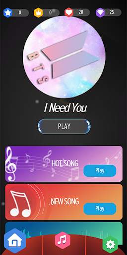 BTS Perfect Piano Tiles screenshot 1