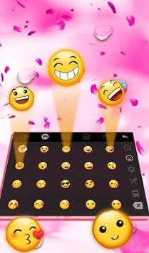Live 3D Pink Water Sakura Keyboard Theme 3 تصوير الشاشة
