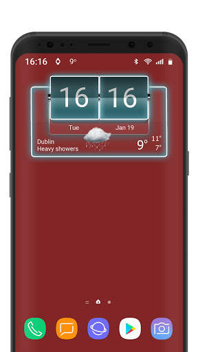 3D Flip Clock Theme Pack 04 screenshot 7