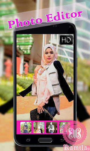 Hijab Jeans Selfie Camera screenshot 3