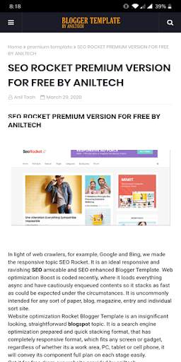 Blogger Template screenshot 3
