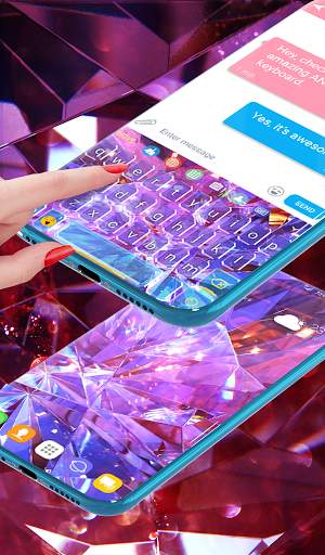 Diamond Wallpaper for Girls and Keyboard screenshot 4