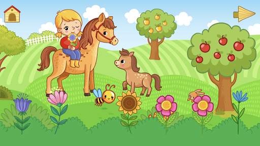 Funny Farm for toddlers. Kids puzzle with animals! screenshot 5