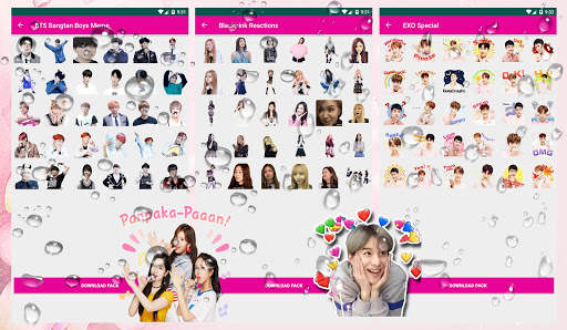WA Sticker KPOP WAStickerApps Korean for WhatsApp screenshot 3