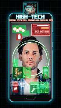 High Tech Photo Stickers Editor: Hologram Sim screenshot 6