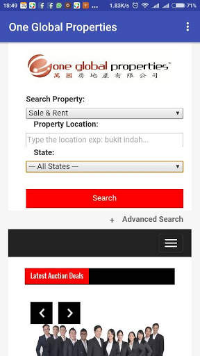 One Global Properties screenshot 1