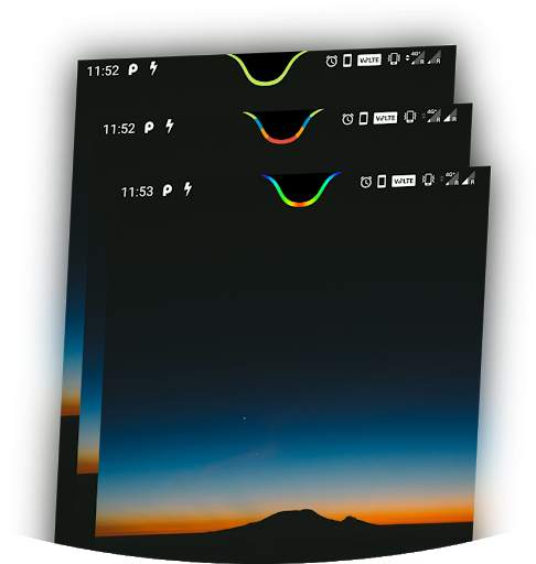 Energy Notch - camera notch as battery indicator! screenshot 1