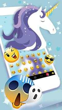 Cartoon Unicorn Keyboard Theme screenshot 2