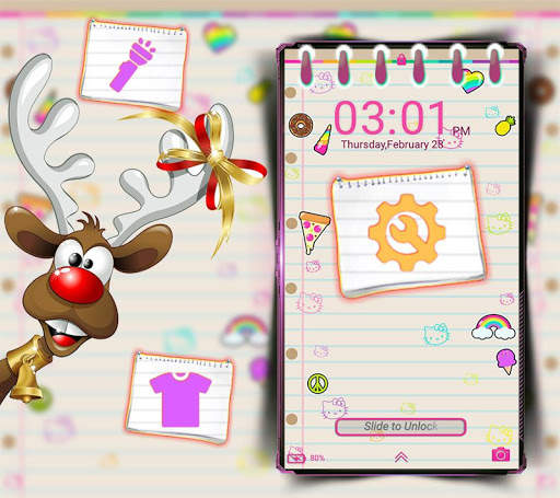 Cute Notepad Launcher Theme screenshot 5
