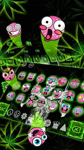 Gunman Weed Rasta Cool Keyboard स्क्रीनशॉट 3
