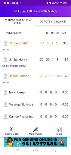 Fast Live Score - Cricket screenshot 4