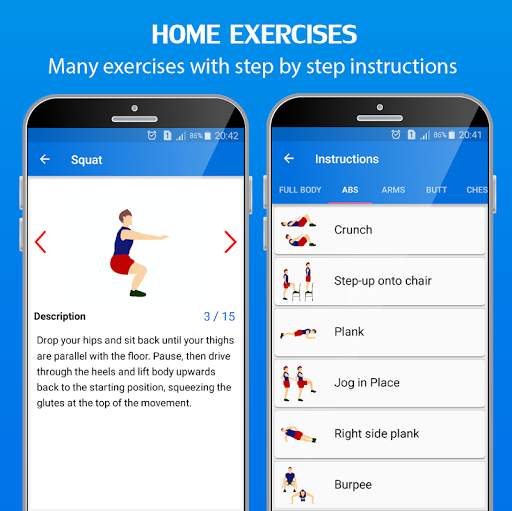 30 Day Home Workouts screenshot 2