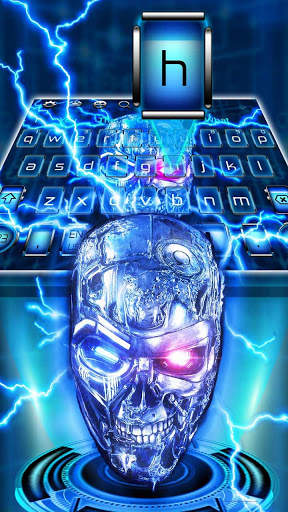 Electric Lightning Skull Keyboard screenshot 2