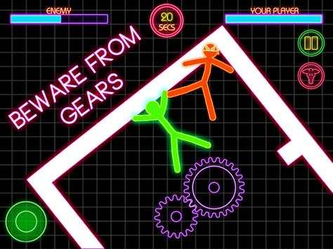 Stickman Fighting 2 Speler Warriors Fysica Games screenshot 3