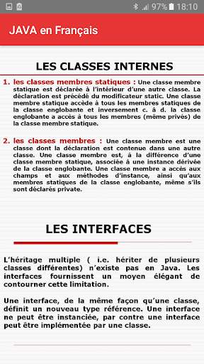 JAVA en Français screenshot 2