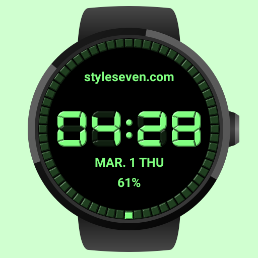 Digital Watch Face-7 for Wear OS by Google icon