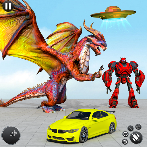 Flying Dragon Robot Car Game: New Robot Games иконка