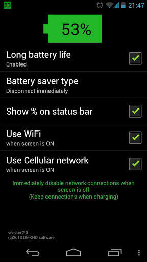 Long Battery Life DEMO screenshot 1