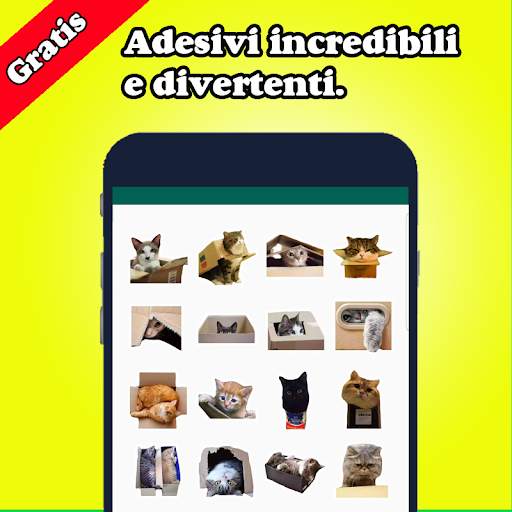 Adesivi per gatti per Chat WAStickerApps 2020 screenshot 8