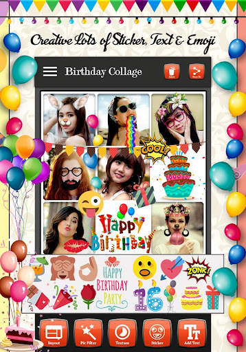 Birthday Photo Collage Maker 5 تصوير الشاشة