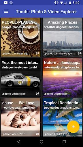 Photo & Video Explorer and Downloader for Tumblr screenshot 1