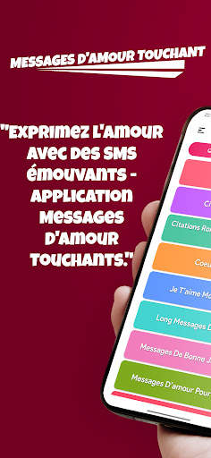 SMS Messages D'amour Touchant screenshot 1
