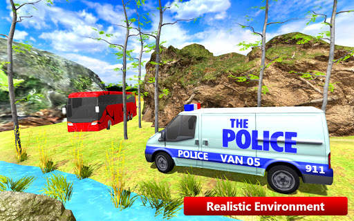 Police Van Driving - New Police Bus Simulator Game screenshot 3