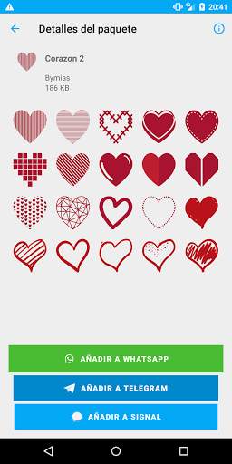 Heart sticker for Telegram WhatsApp Signal screenshot 3