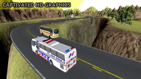 Offroad Police Bus Hill Driver screenshot 3