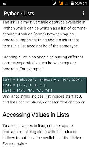 Python - Data Structure Tutorial скриншот 7