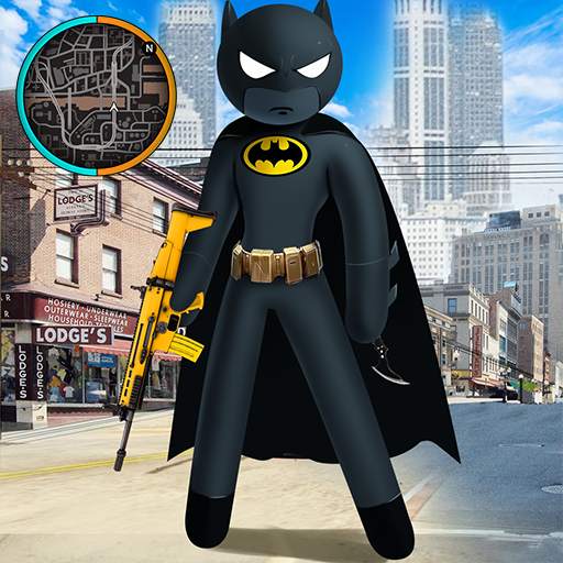 Neon Stickman Rope Hero Spider Gangstar Crime 1.1