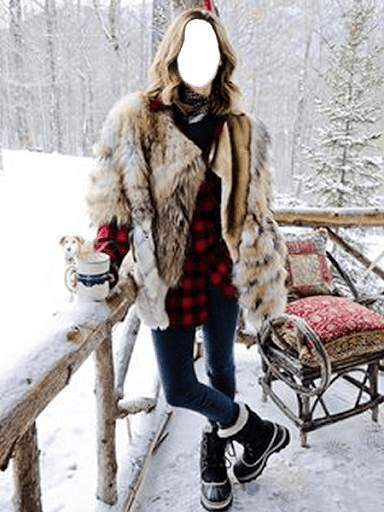Girls Snowfall Photo Editor screenshot 5