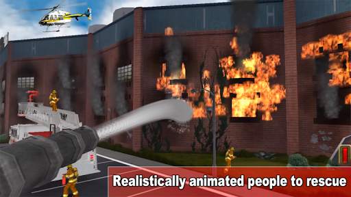 Real Fire Fighter Truck Driving :Emergency Game screenshot 2