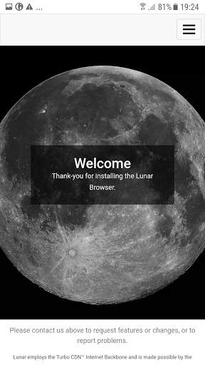 Lunar Web Browser screenshot 1